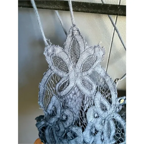 Free People FP One Adella Lace Bralette, Navy Blue, Size XS, VGUC - Image 4