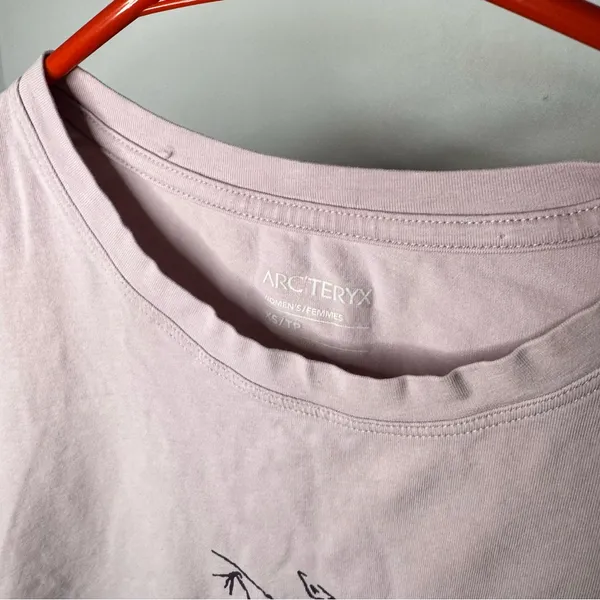 Arc’teryx Arc’word Cotton T-Shirt Women’s Mauve Pink Top - Image 3