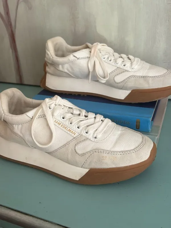 Sam Edelman Layla Sneaker Size 8 Sporty Suede Overlay Platform Lifestyle Sneaker - Image 2