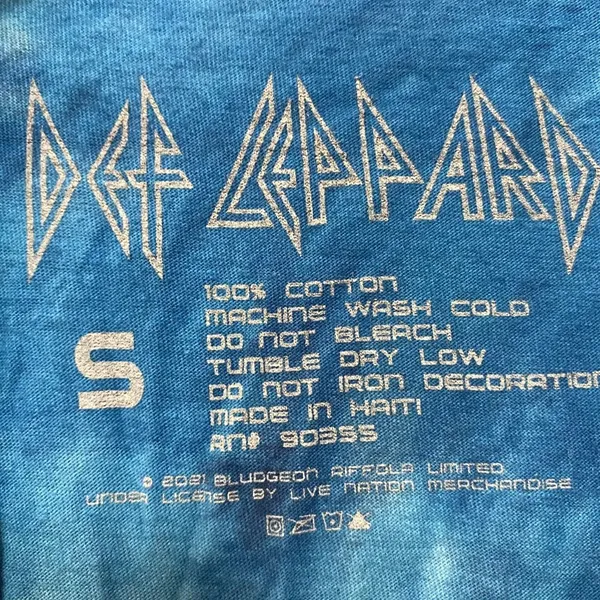 Def Leppard Adrenalize Album Art Glam Metal Band Crop Top S - Image 4