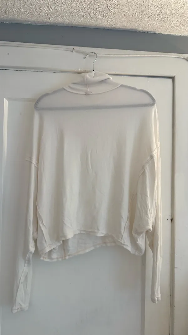 Free People White Turtleneck - Image 2