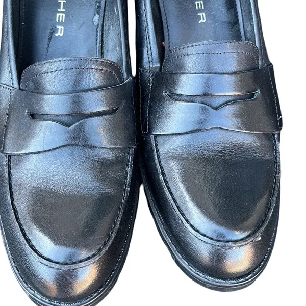 Marc Fisher leather heeled loafers - Image 3