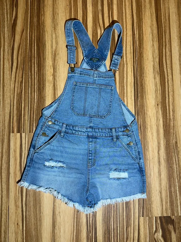 Wild Fable Denim Overall Shorts SizeS - Image 2