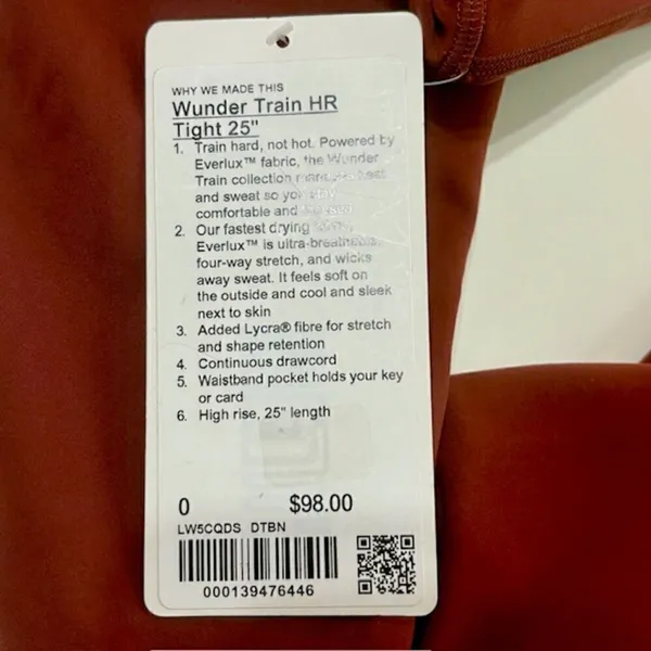 Lululemon Wunder Train High-Rise Tight 25" Date Brown - Image 9