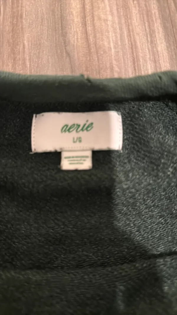 Distressed Cropped Sweatshirt - Image 2