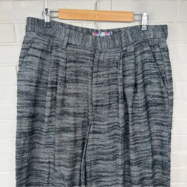 NWT Urban Outfitters Herringbone Wide Leg Knit Trouser Pants Size L - Image 6