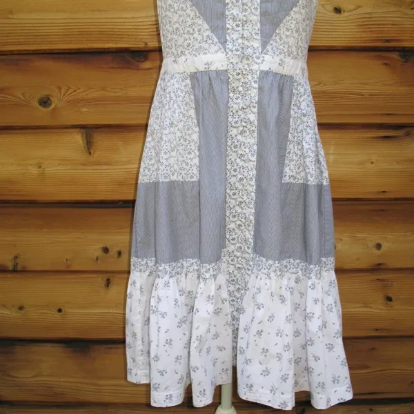 La Vie Rebecca Taylor Floral Halter Cotton Dress - Image 4
