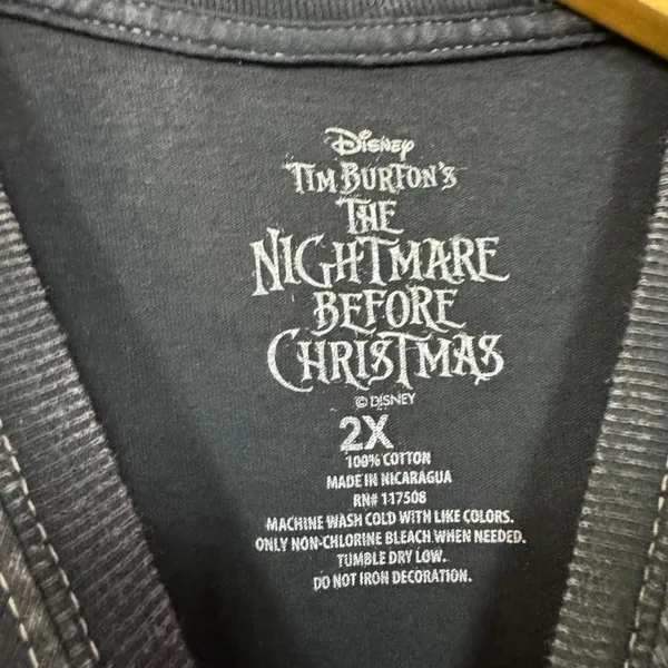 Nightmare before Christmas Lovers tarot card tee size 2xl. - Image 4