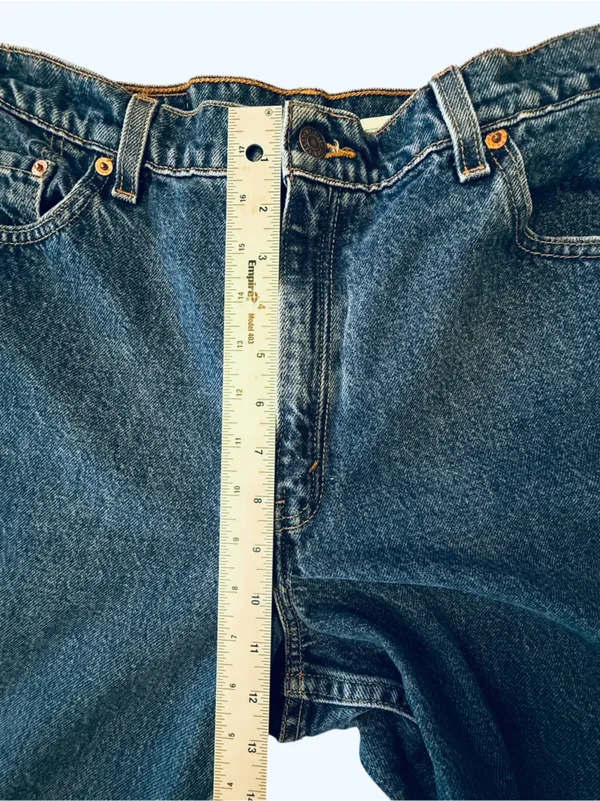 Levis Vintage 550 Jeans Women’s Size 14 Reg Relaxed Fit Tapered Leg 100% Cotton - Image 13