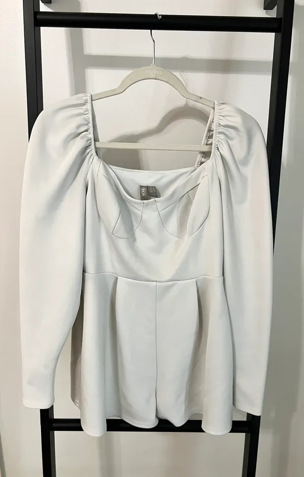 ASOS White LS Romper - Image 5