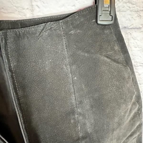Vintage Wilsons Suede Leather Black Mini Skirt Women’s size 4‎ - Image 9