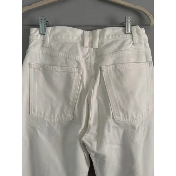 NWT Alexa Chung X Madewell Slim Boyfriend Jeans Tile White Women’s Size 23 - Image 8