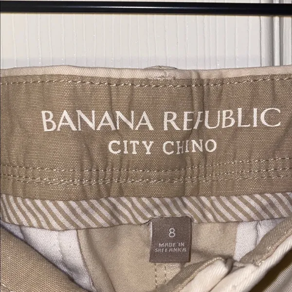 Banana Republic Tan Straight Leg Chinos Versatile Style Size 8 - Image 2