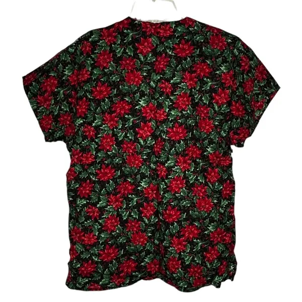 Christmas Scrub Shirt‎ Red Size M - Image 4