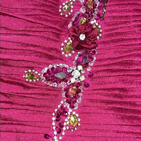 May Queen Pink Embellished Ruched Formal Party Evening dress Size 20 - Image 3