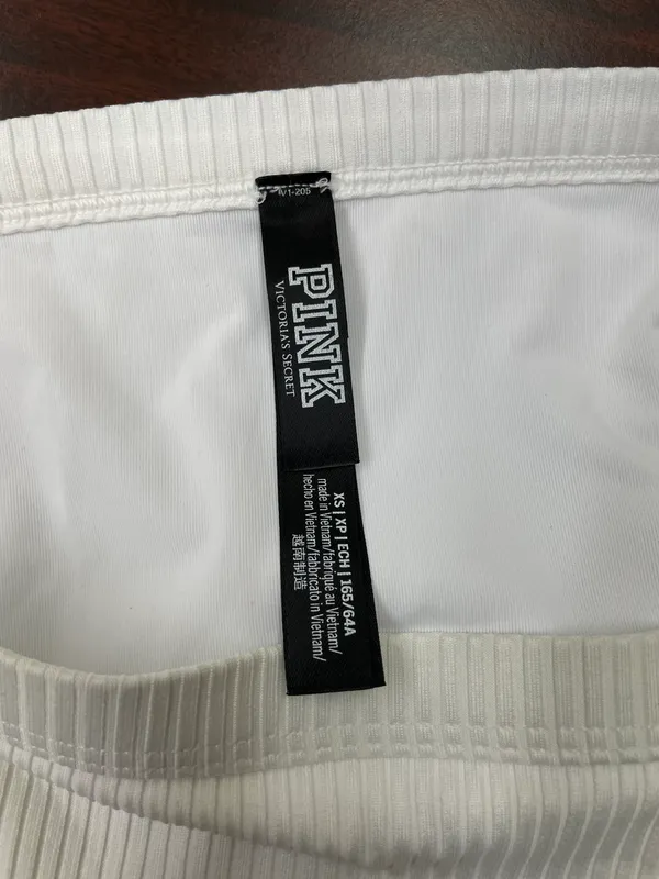 PINK Victoria’s Secret White High Waist Mini Bikini Size X-Small - Image 3