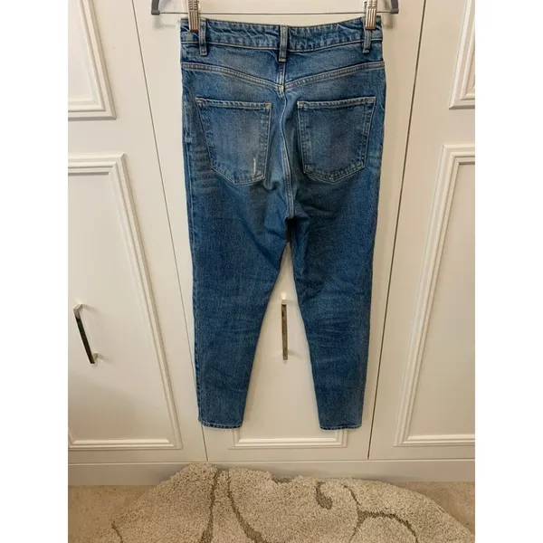 We The Free Jeans Women's High Waist Straight Leg‎ Denim Jeans Blue Size 25 - Image 7