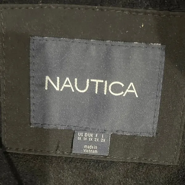 Nautical Heavyweight High Collar Full Zip Utility Jacket 1X Fleece Line Outwear - Image 5