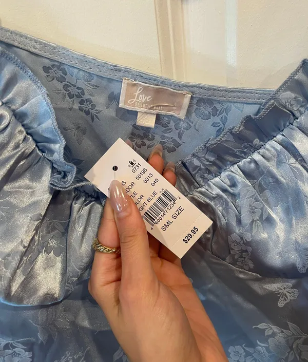 PacSun baby blue satin tank - Image 3