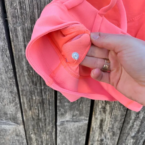 Neon Pink Lululemon Sports Bra - Image 3