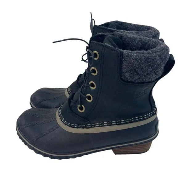 Sorel Women’s Boots Size 6 Black Waterproof Snow Ski Outdoor Laces Winter Lined - Image 8