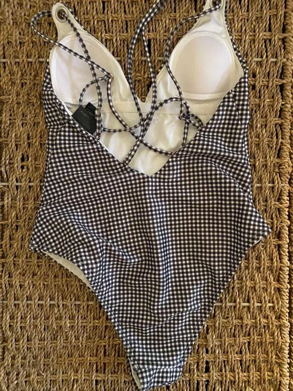 gingham one piece - Image 3