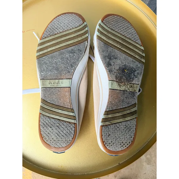 Keds Womens Tan Canvas Mesh Lace Up Mule Sneakers WF58121‎ Size 8.5 - Image 7