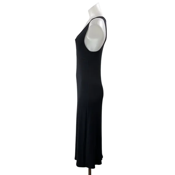 Aritzia Wilfred Free Women's Black Sleeveless Ribbed Knit Tank Midi Dress Size M - Image 2