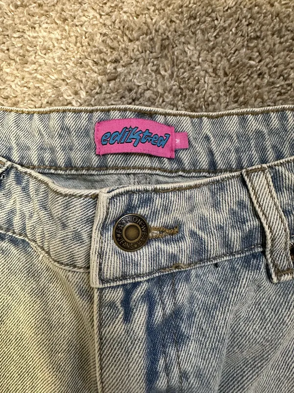 Edikted vintage wash mini skirt - Image 3