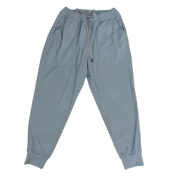 Sage Collective Women's Dusty Blue High Rise Drawstring Activewear Joggers L EUC - Image 10