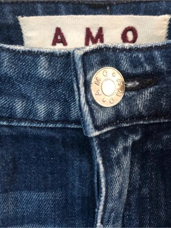 AMO Twist Dark Vintage Blue Wash Women Mid Rise Ankle Jeans Size 25 NWOT - Image 14