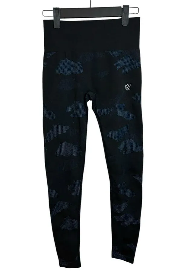 Jed North Navy Blue Top Camo Seamless Leggings - Image 2