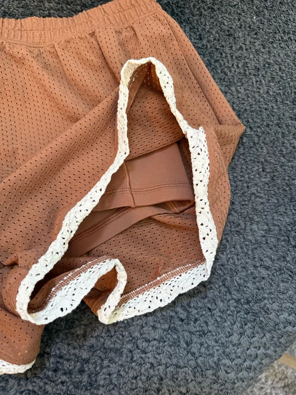 offline by aerie mesh crochet shorts - Image 2