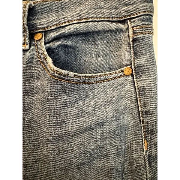 Tory Burch Womens Blue Medium Wash Coin Pocket Denim Straight Jeans SIze 27 - Image 5