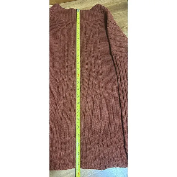 Womens Full Circle Trends Knit Open Cardigan - L Brown - Image 8