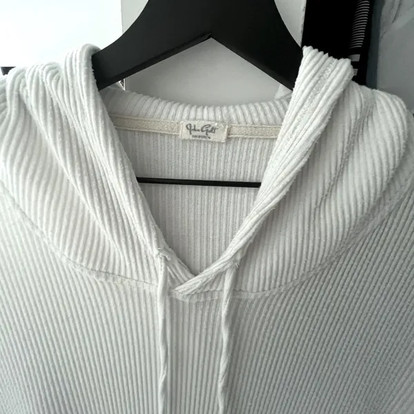 White John Galt Ribbed Sweatshirt - Image 3