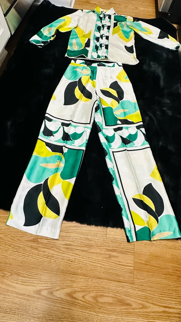 ZARA Abstract Print Two-Piece Matching Set | Size S | NWOT - Image 9
