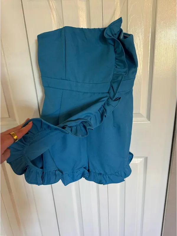 Blue Ruffle Romper - Image 3