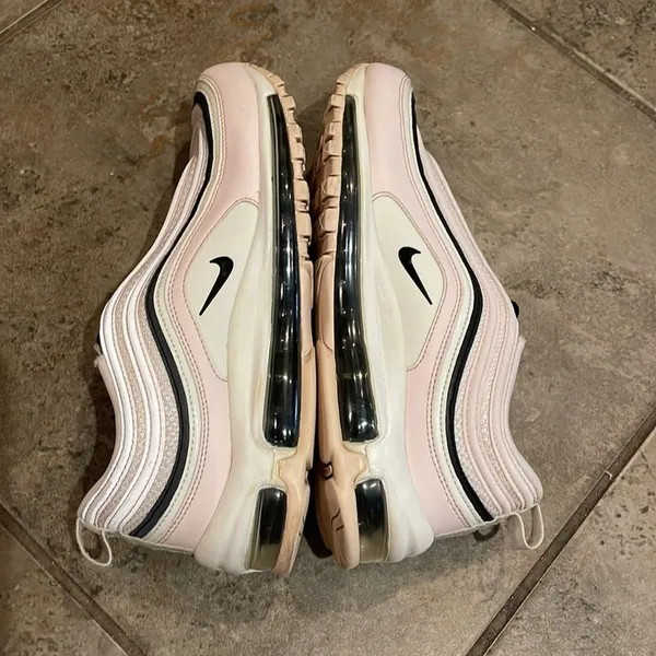 Nike Air Max 97 Pink Leather Sneaker Shoe Womens Size 9.5 921733-603 - Image 10