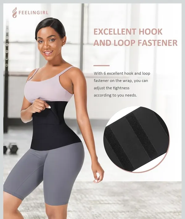 Black high waisted shape wear wrap trainer Size none - Image 4
