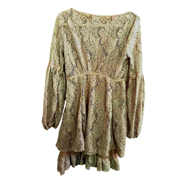 Free People Ruby Lacy Mauve Dress Small - Image 12