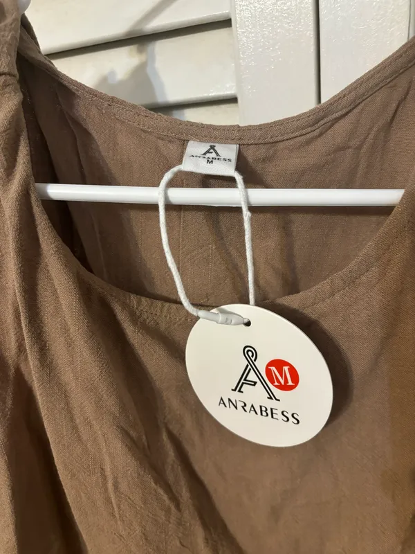 Peplum Tank Top Brown Size M - Image 3