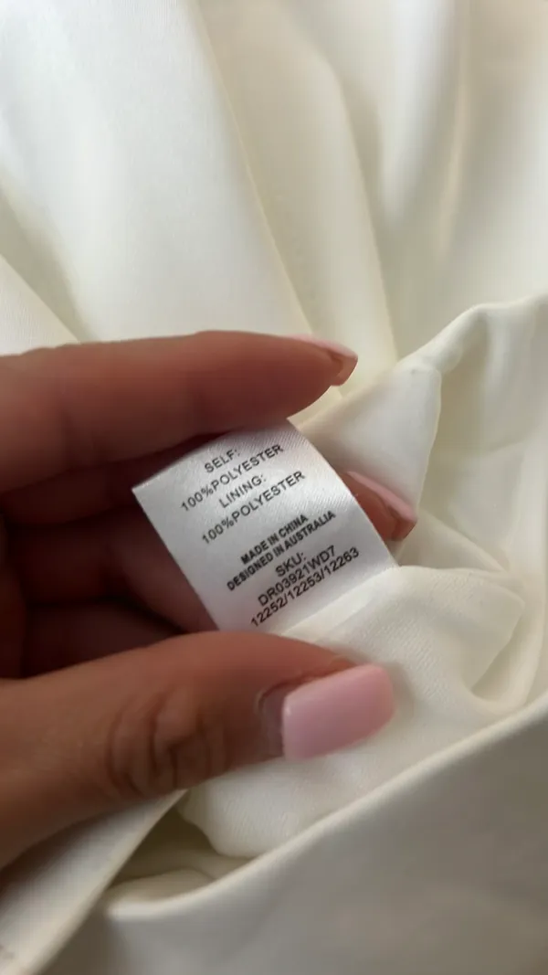 Meshki White Dress Mini Strapless Maci Crepe - Image 4