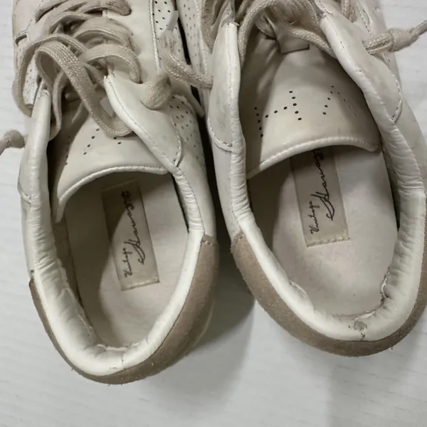 Vintage Havana Navy Shoes Womens 8 White‎ Camel Leather Star Low Top Sneakers - Image 3