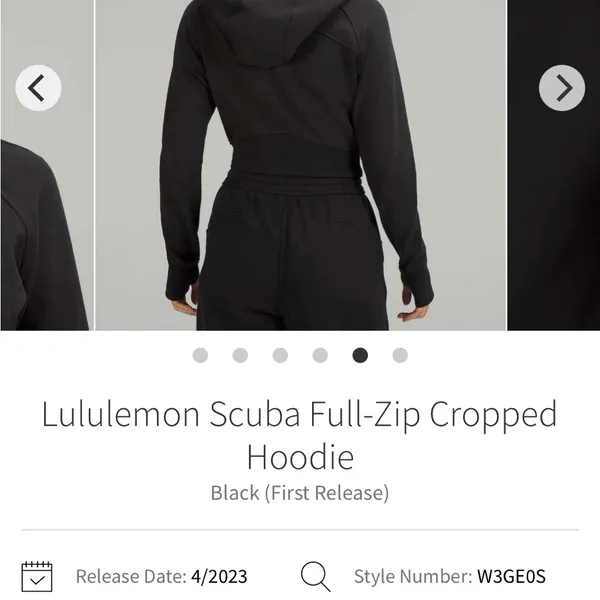 Lululemon Scuba Full-Zip Cropped Hoodie - Image 2