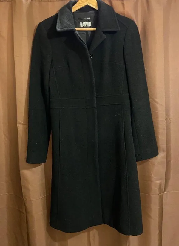 Vintage Marvin Richard long wool coat size small - Image 3