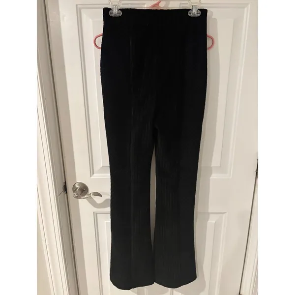 Modish Rebel Black Flare Leggings High Waist Stretch‎ Casual Pants - Image 3
