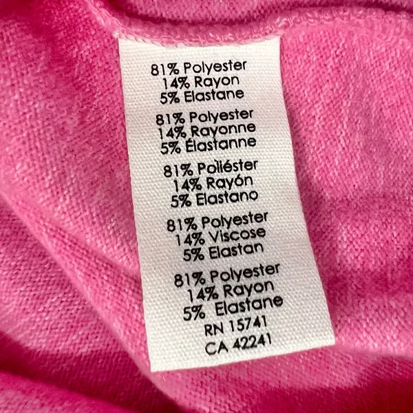 P.J. Salvage Pink Rainbow Heart Long Sleeve Soft Jersey Tee size M NEW Tags - Image 4