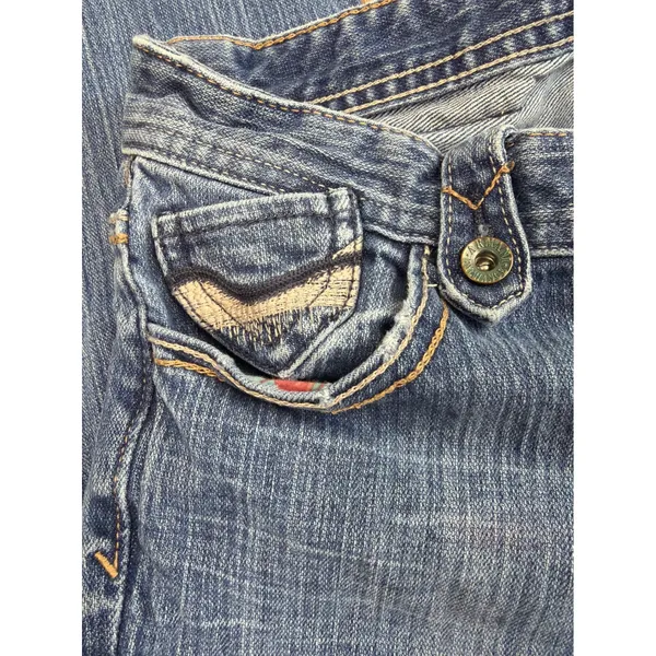 Armani Exchange A|X Vintage Y2K Low Rise Bootcut Jeans Blue 0 Short Womens - Image 8