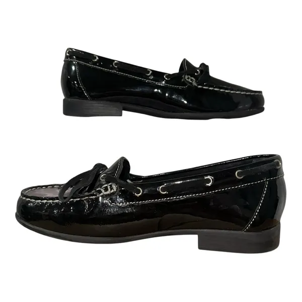 EUC CLARKS Black Patent Loafer -‎ 8 - Image 3